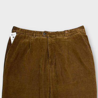 Pantalon velours côtelé Burberry Marron - FR46