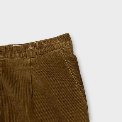 Pantalon velours côtelé Burberry Marron - FR46