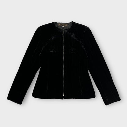 Veste velours matelassé Apostrophe Noir - S