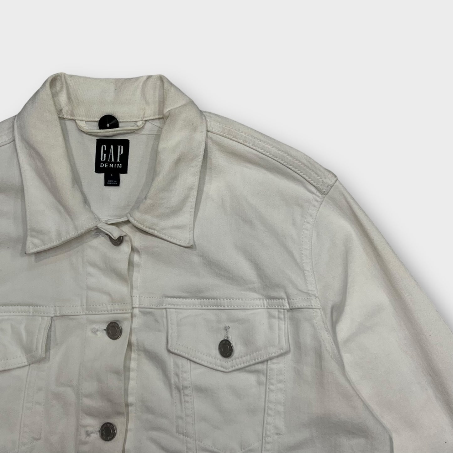 Veste en jean GAP Blanche - L