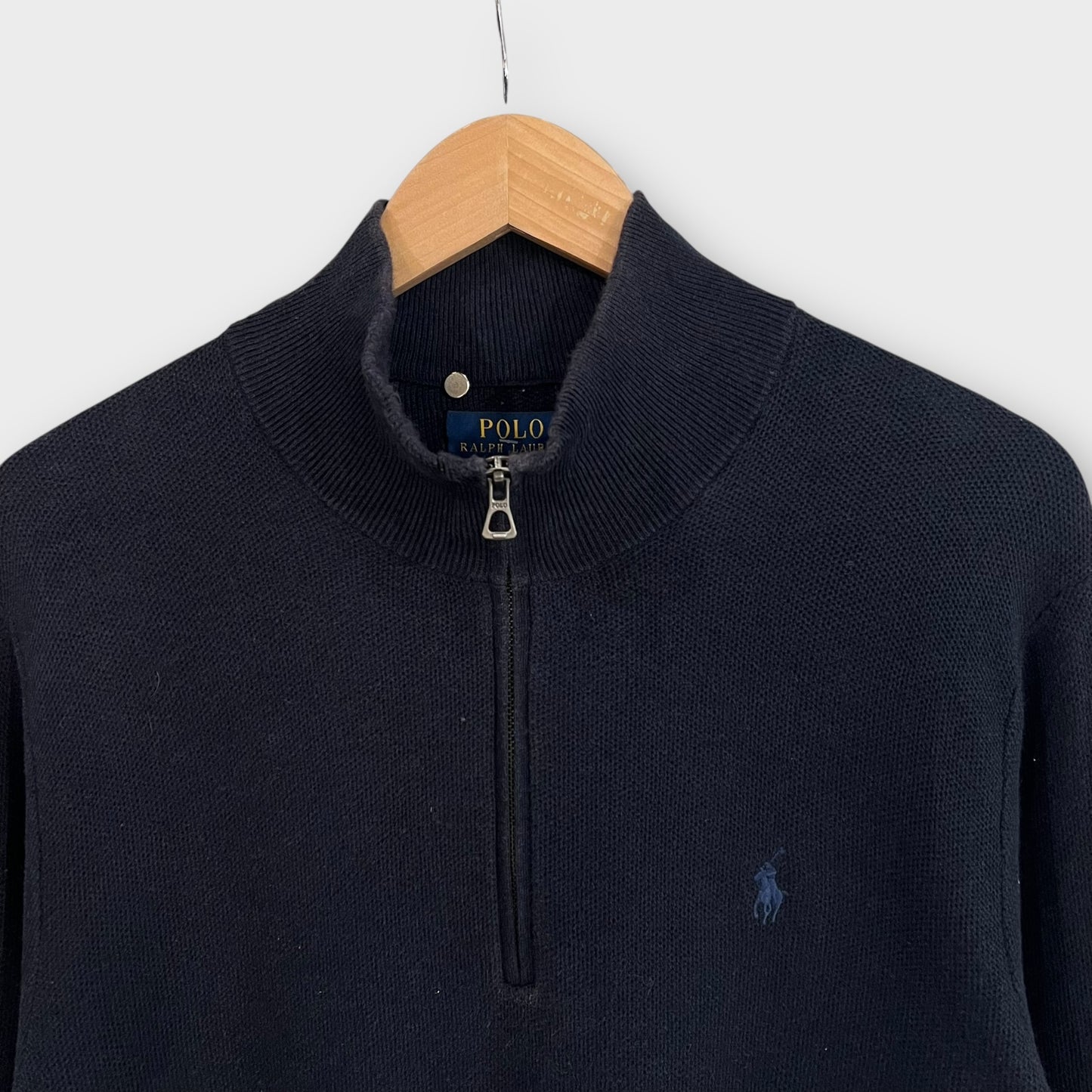 1/4 Zip Ralph Lauren Navy - L