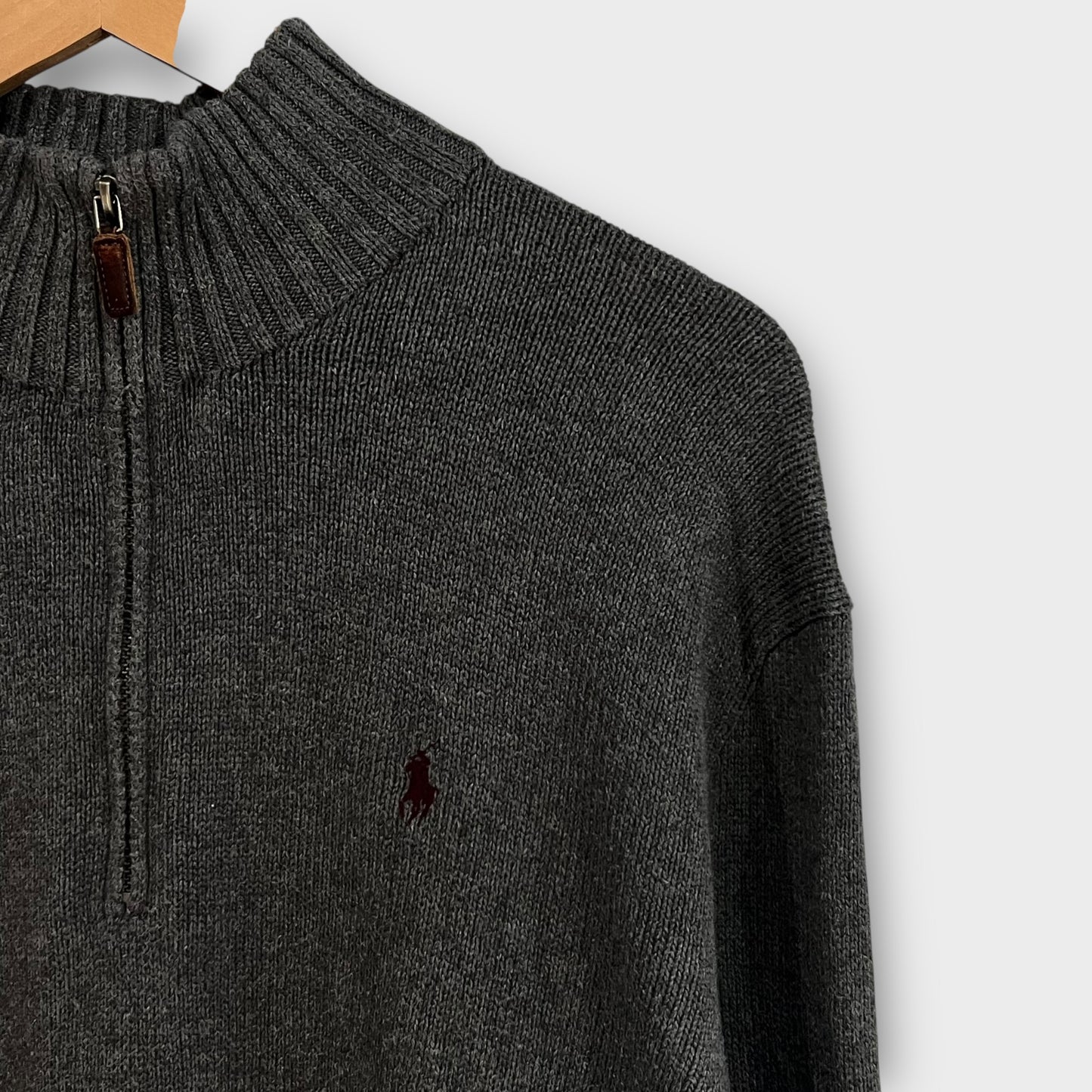 1/4 Zip Ralph Lauren Gris - L