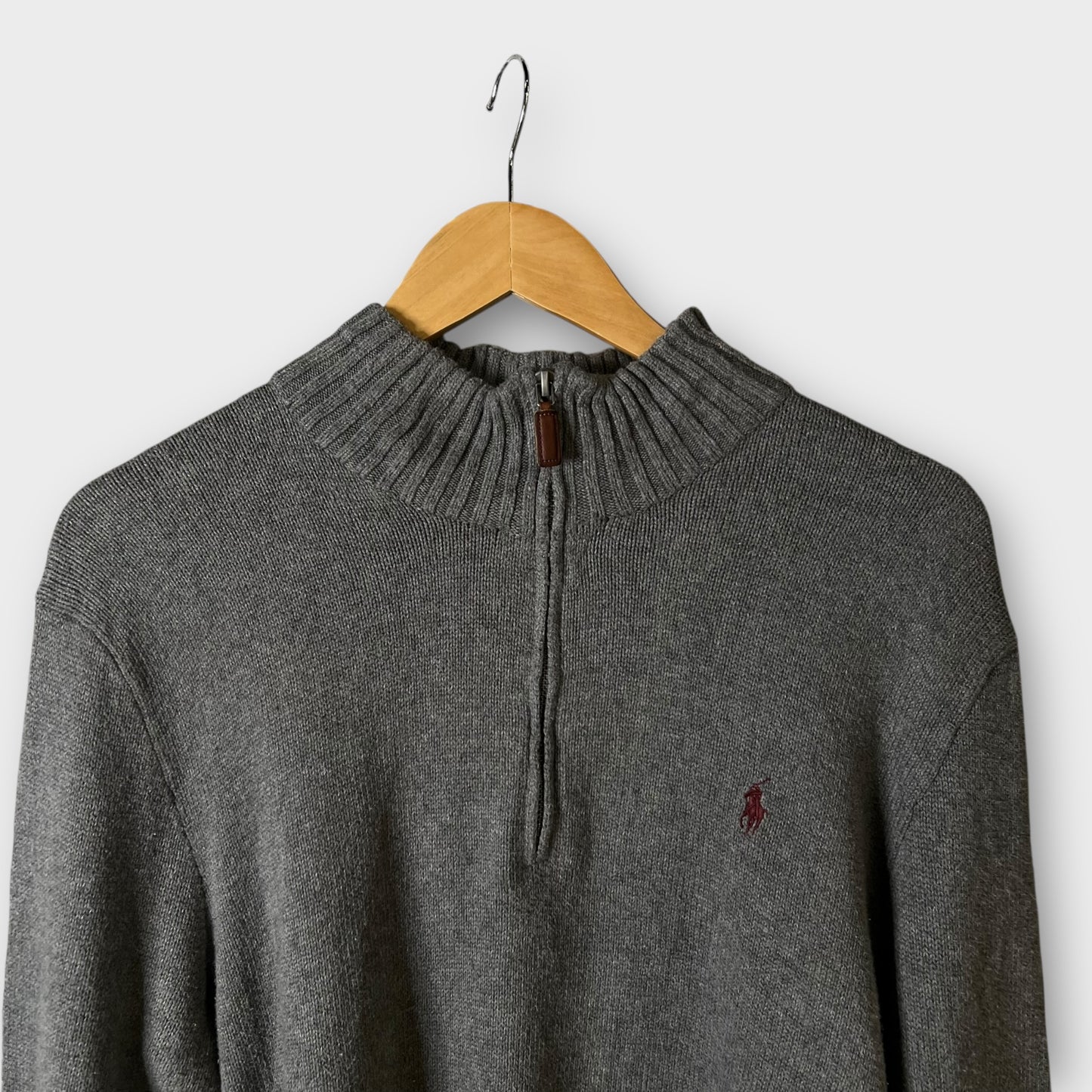 1/4 Zip Ralph Lauren Gris - L