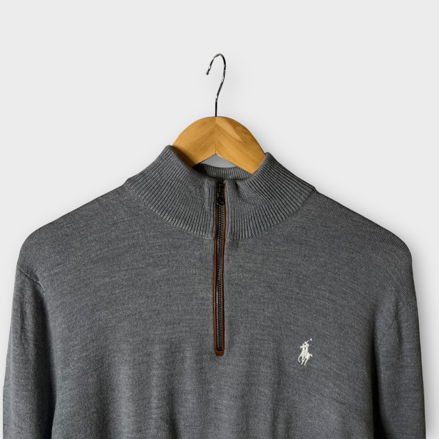 1/4 Zip Ralph Lauren Gris - L