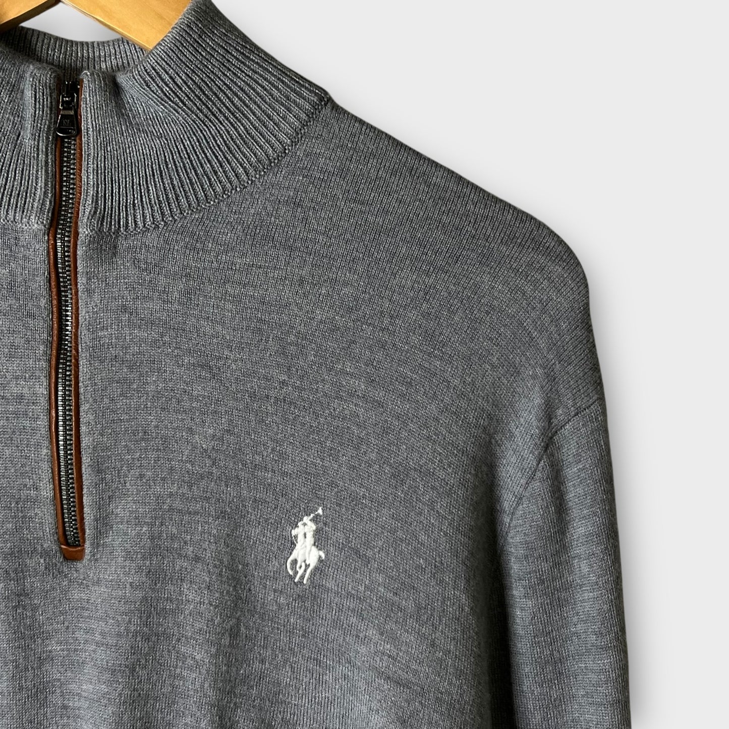 1/4 Zip Ralph Lauren Gris - L