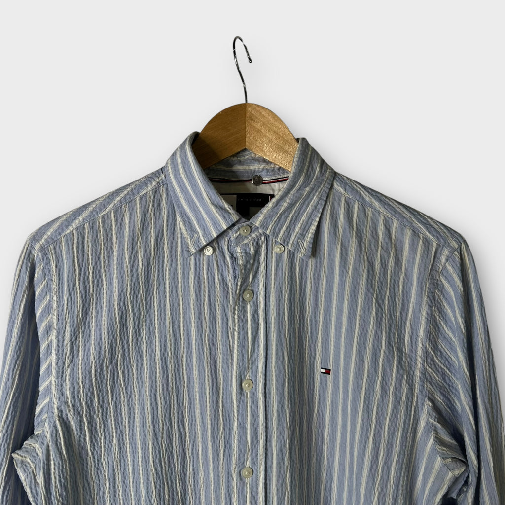 Chemise Tommy Hilfiger effet froissé Bleu - S (Fit M)