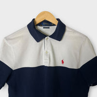 Polo Blanc Et bleu Ralph Lauren - L