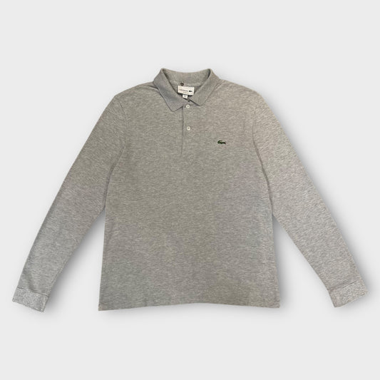 Polo manche longue Lacoste Gris - M