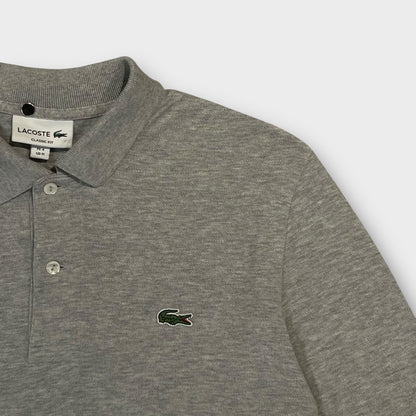 Polo manche longue Lacoste Gris - M
