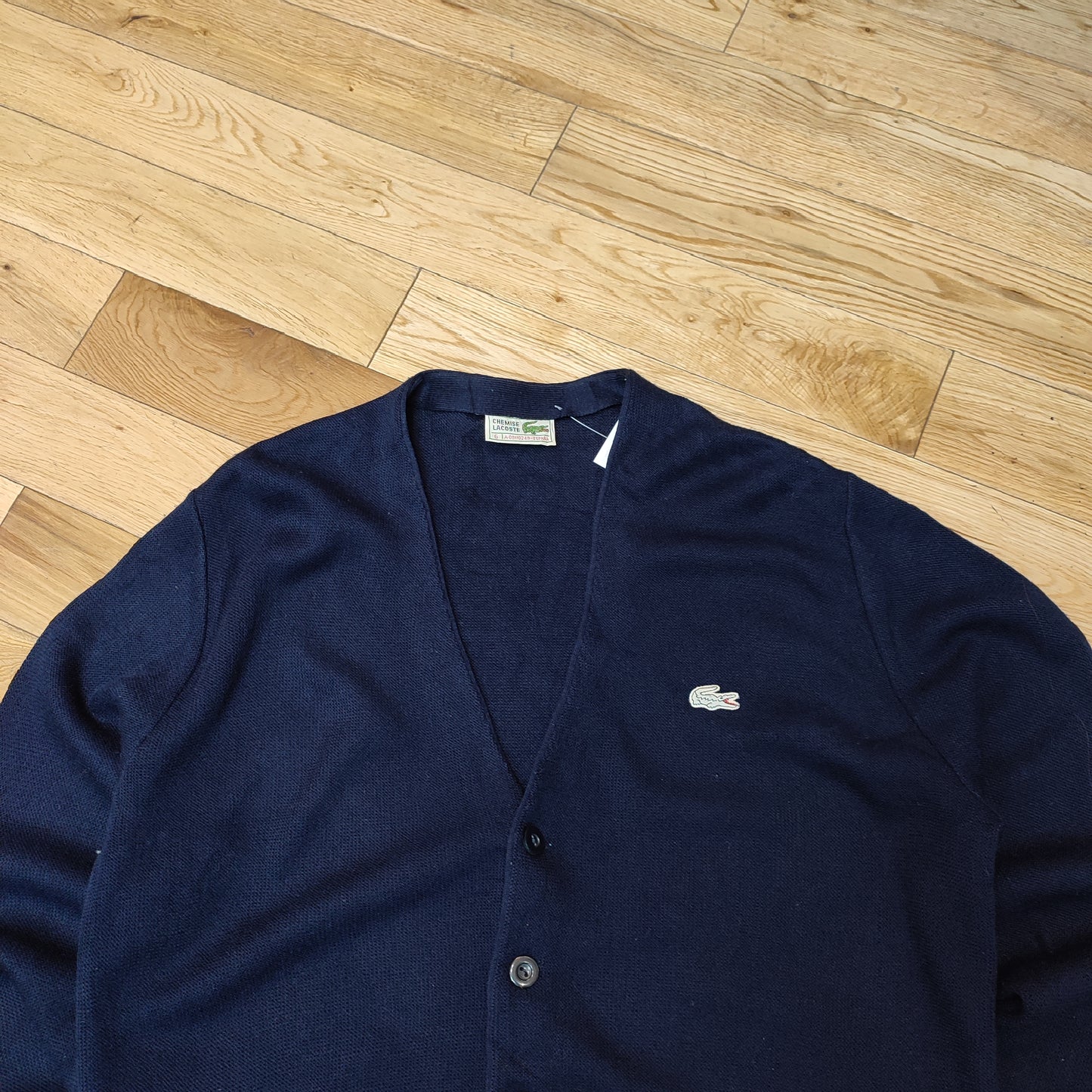 Cardigan Lacoste navy -L