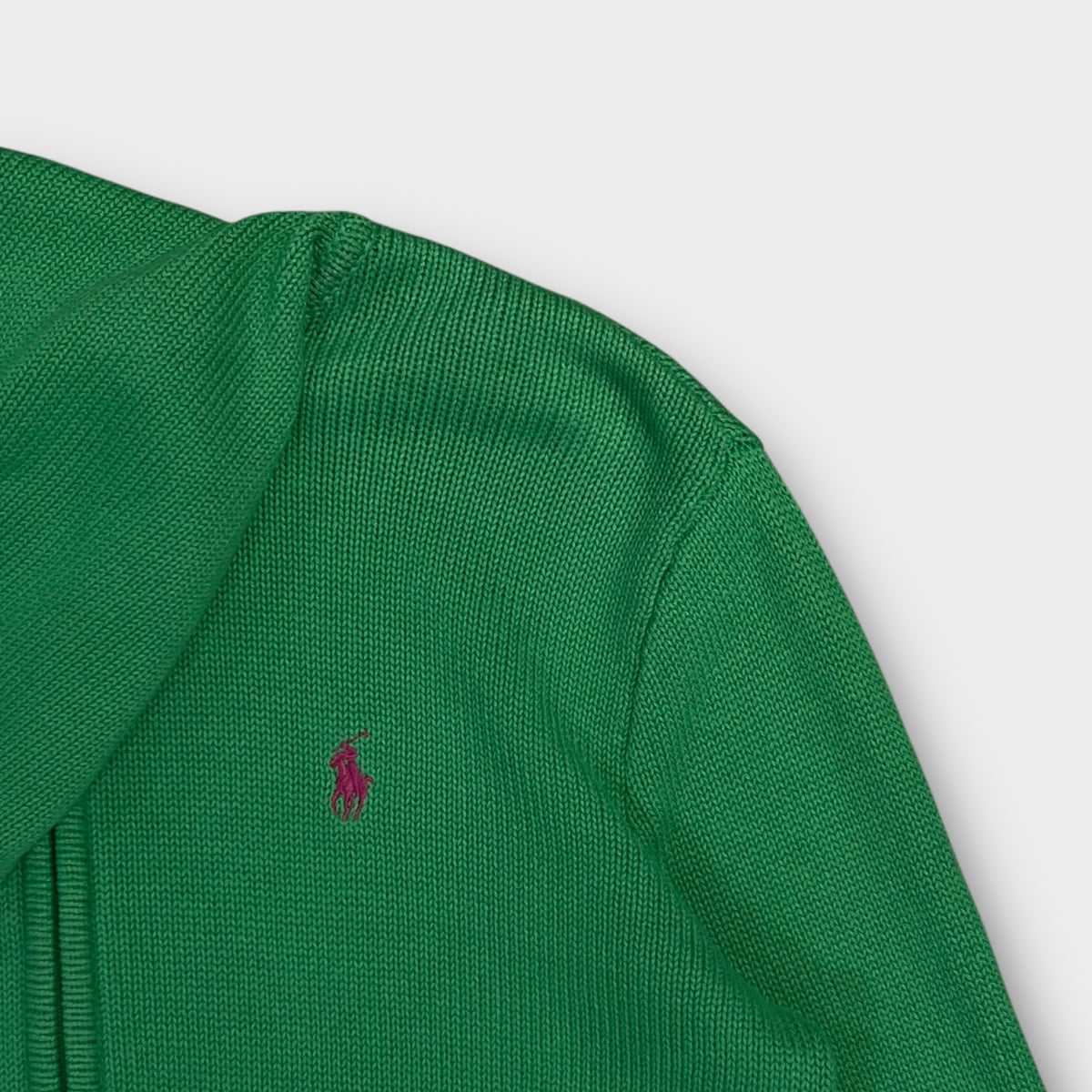Pull Zip Ralph Lauren HeavyWeight Vert - L (Fit S)