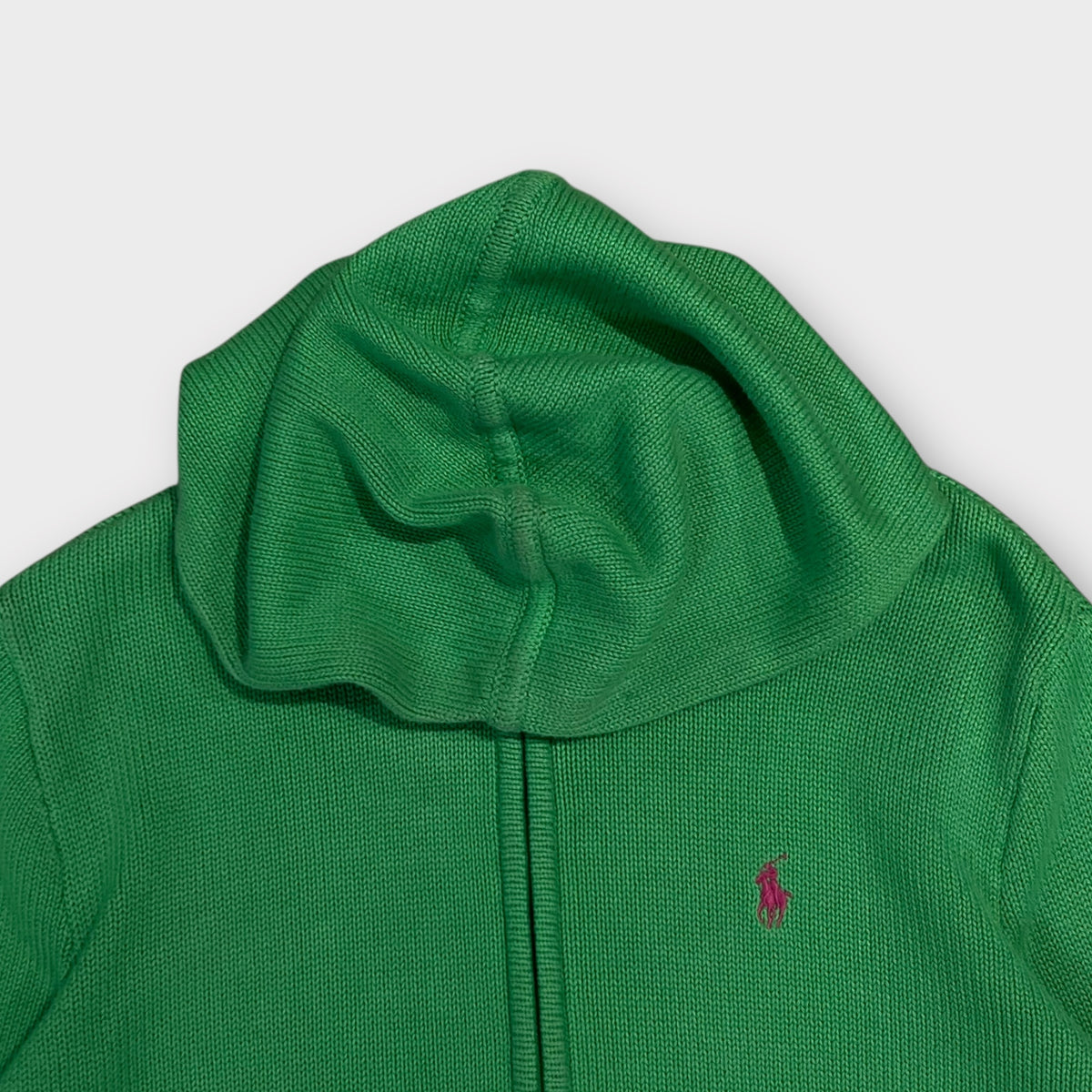 Pull Zip Ralph Lauren HeavyWeight Vert - L (Fit S)