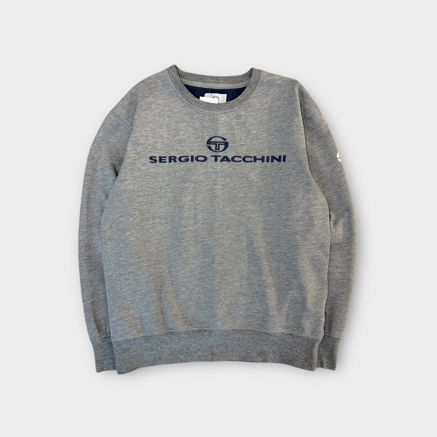 Sweat vintage Sergio Tacchini gris - S