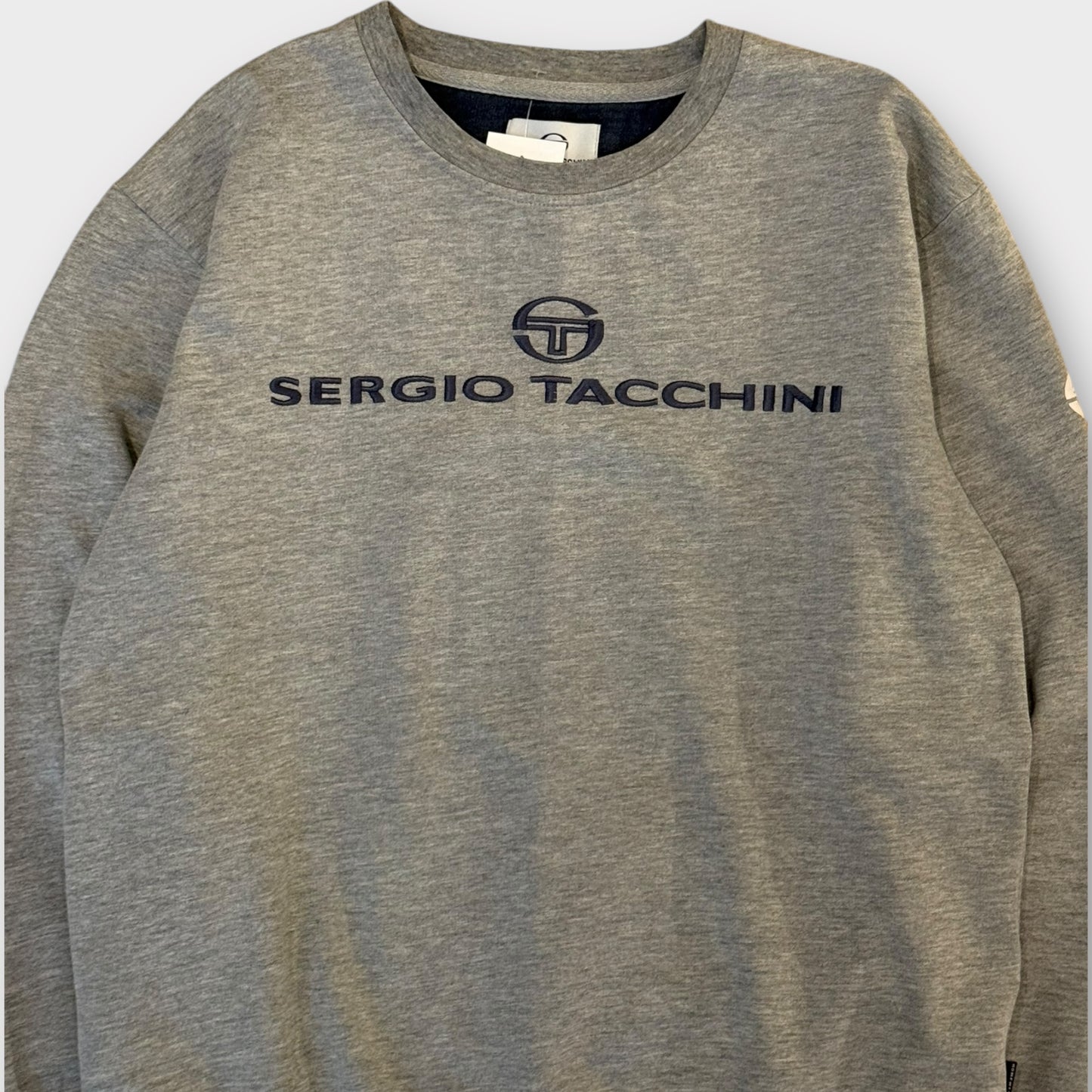 Sweat vintage Sergio Tacchini gris - S