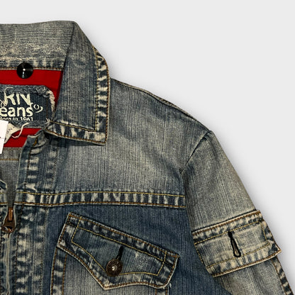 Veste Jean Y2K Hip Hop Bleu - L (Fit M)