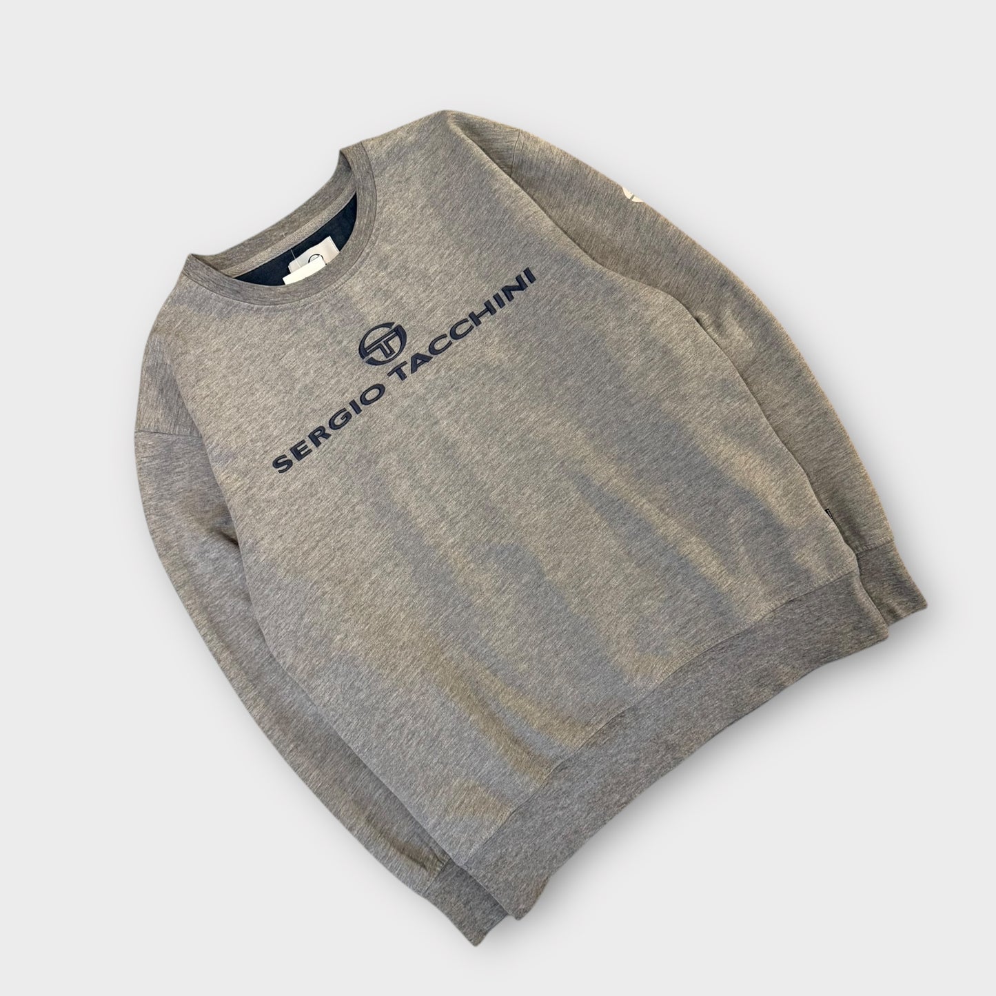 Sweat vintage Sergio Tacchini gris - S