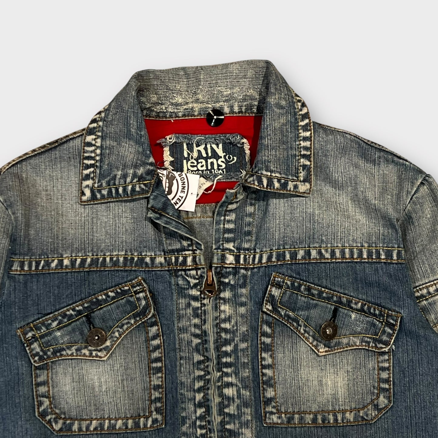 Veste Jean Y2K Hip Hop Bleu - L (Fit M)