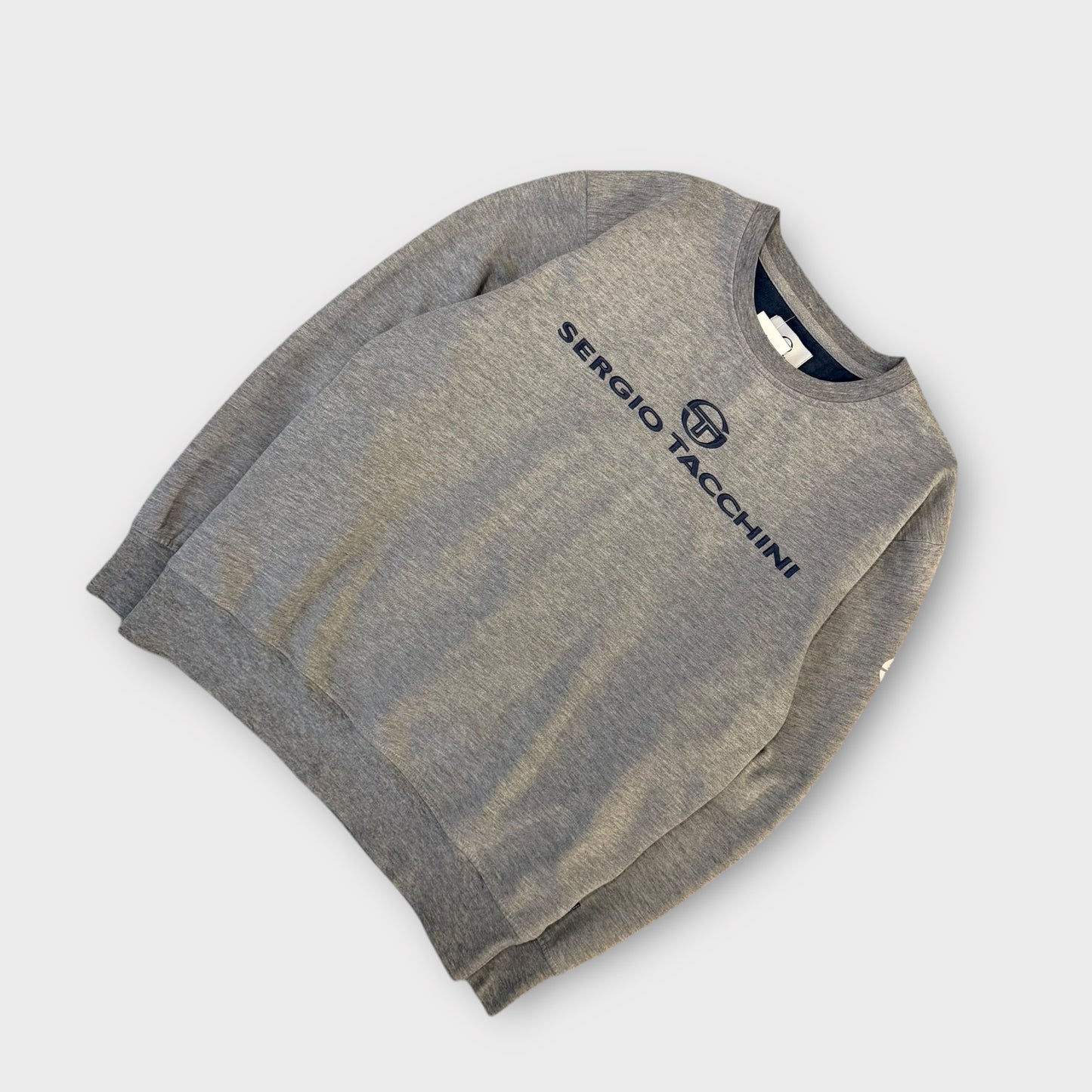 Sweat vintage Sergio Tacchini gris - S