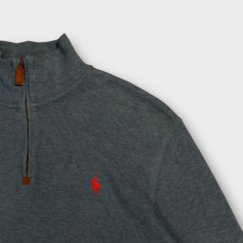1/4 Zip Ralph Lauren Bleu - M