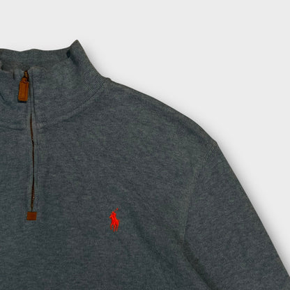 1/4 Zip Ralph Lauren Bleu - M