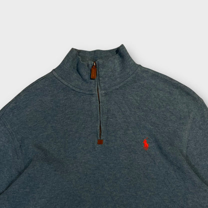 1/4 Zip Ralph Lauren Bleu - M