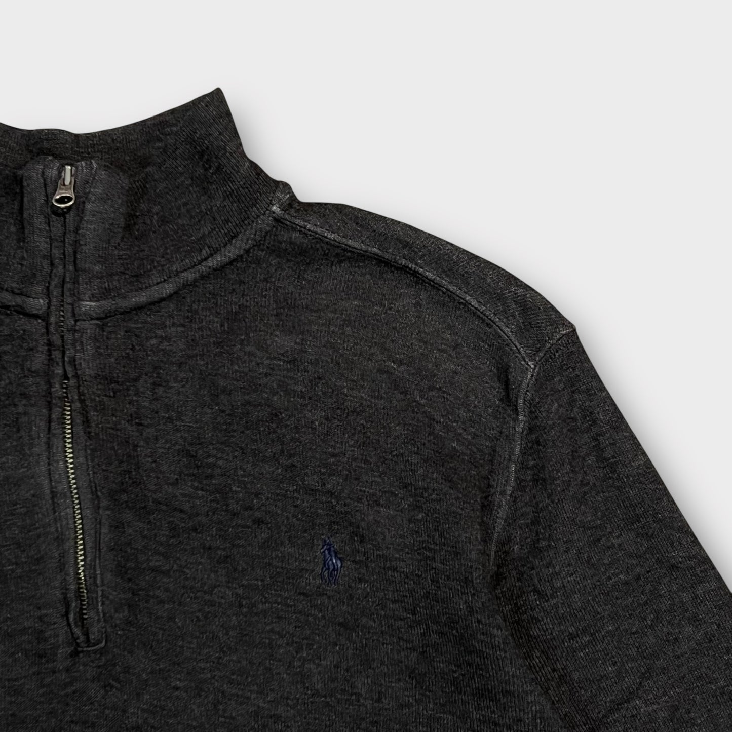 1/4 Zip Ralph Lauren Gris Foncé - XL