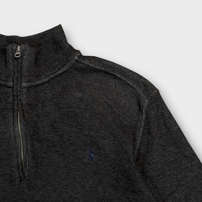 1/4 Zip Ralph Lauren Gris Foncé - XL