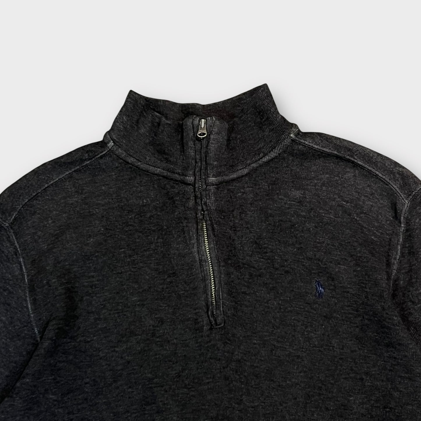 1/4 Zip Ralph Lauren Gris Foncé - XL