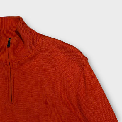 1/4 Zip Ralph Lauren Orange - M