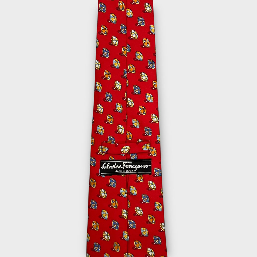 Cravate Salvatore Ferragamo Made in Italy 100% Soie - TU