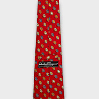 Cravate Salvatore Ferragamo Made in Italy 100% Soie - TU