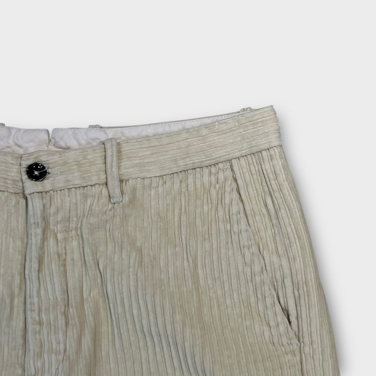 Pantalon Velours Côtelé Beige - FR44