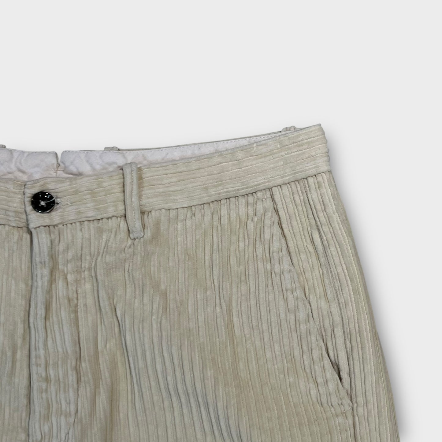Pantalon Velours Côtelé Beige - FR44