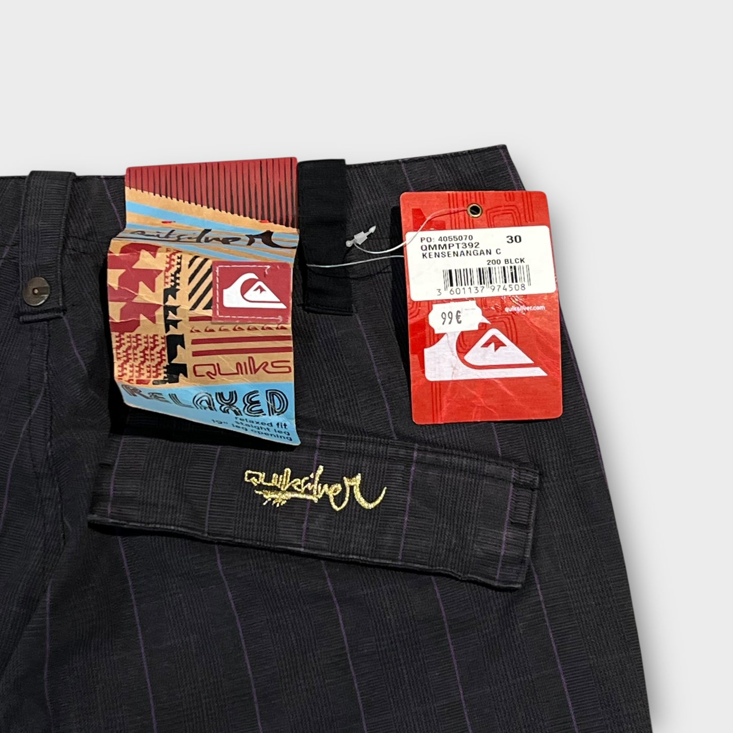 Baggy Deadstock Quicksilver Noir - FR40