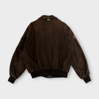 Bomber Cuir Redskins Marron - M