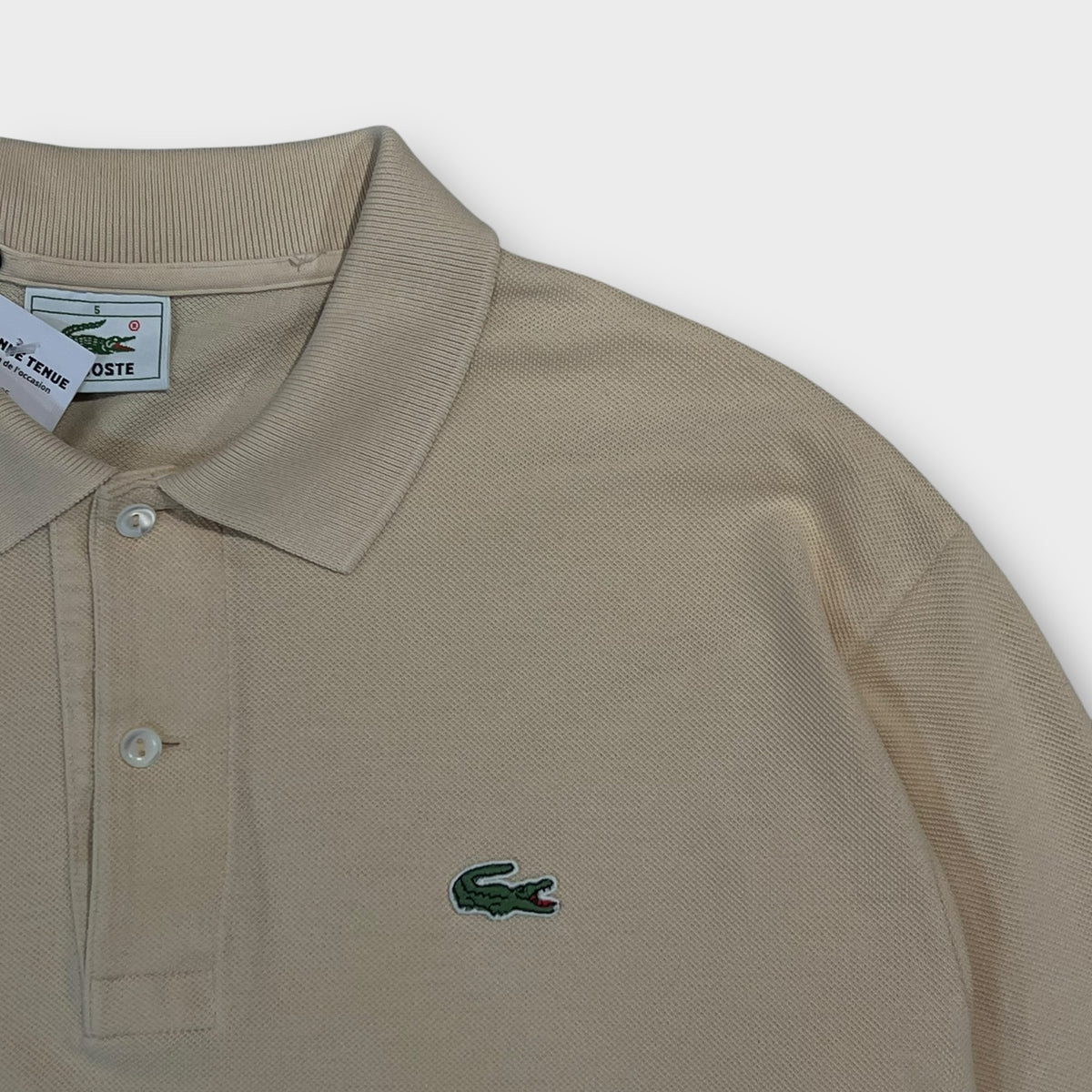 Polo Manche Longue Lacoste Beige - L
