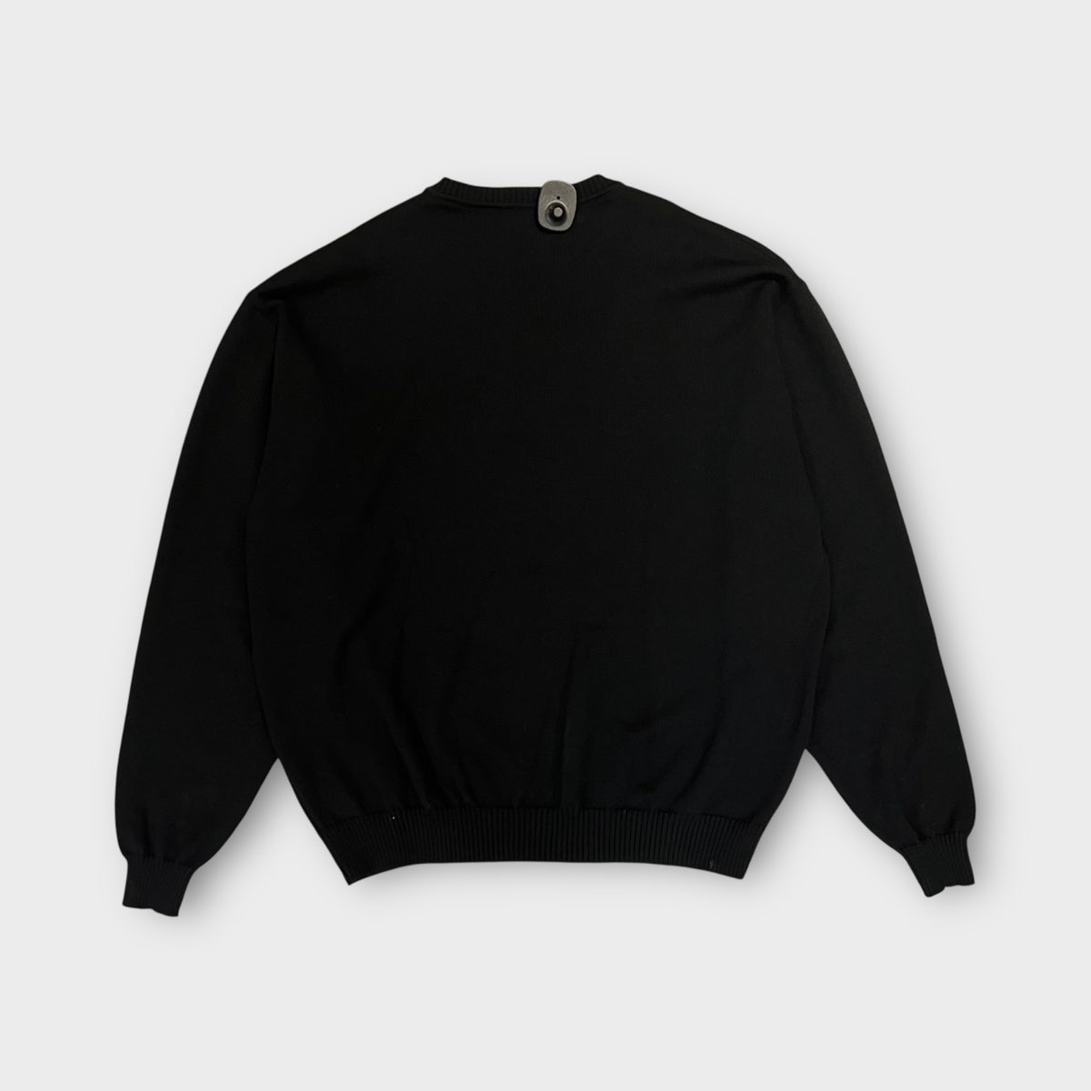 Pull Col V Saint James Noir Made In France - L