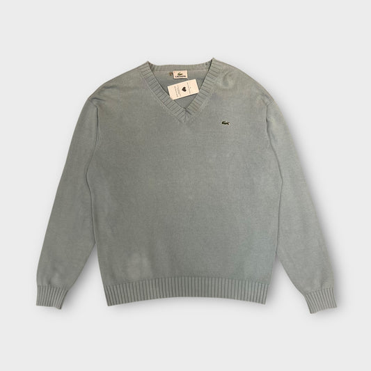 Pull Col V Lacoste Bleu - M