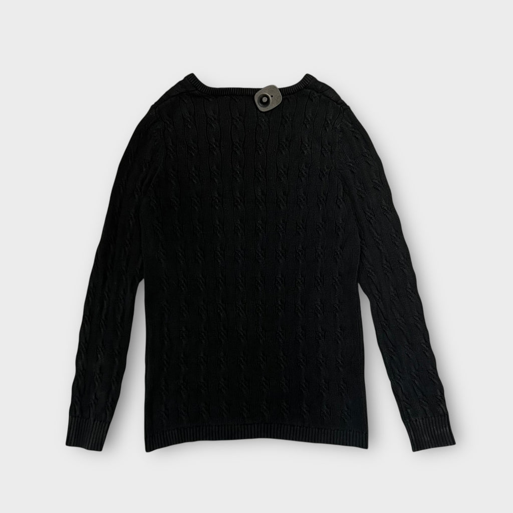Pull Col V Lacoste Noir - M