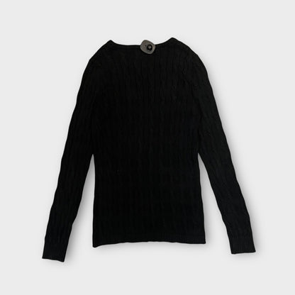 Pull Col V Lacoste Noir - M
