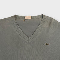 Pull Col V Lacoste Bleu - M