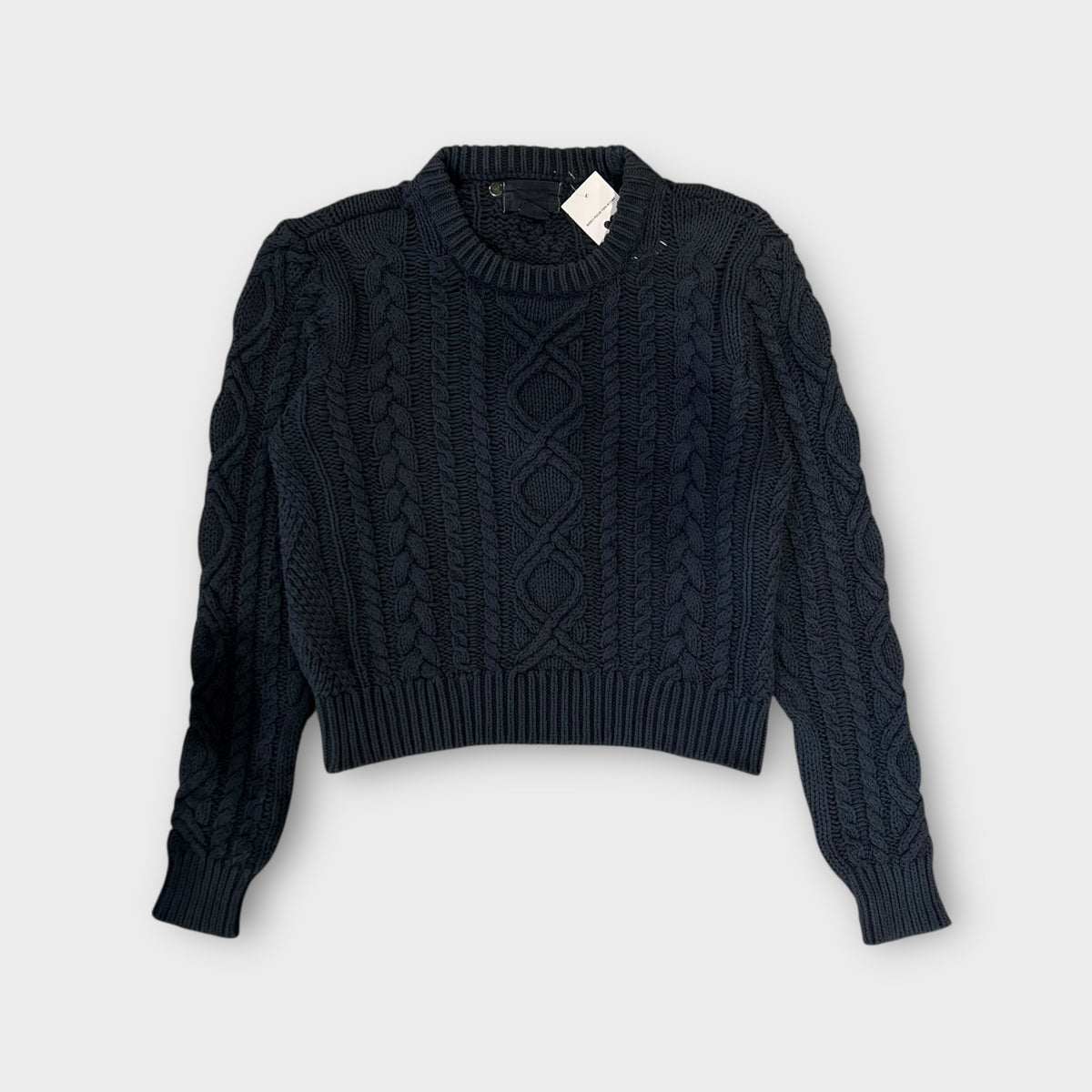 Pull Vintage Torsadé Bleu - S