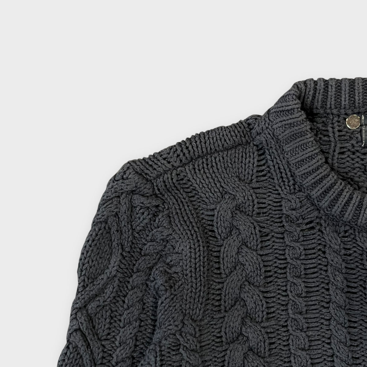 Pull Vintage Torsadé Bleu - S