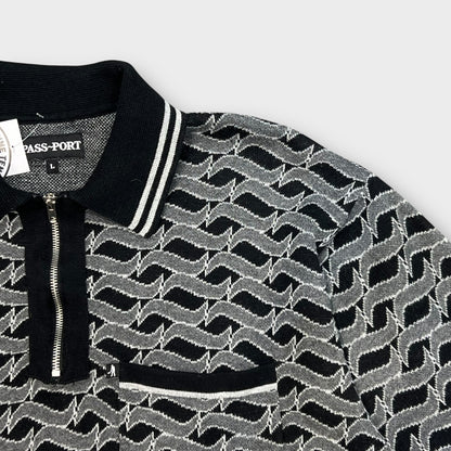 Polo Pass-Port Gris - L