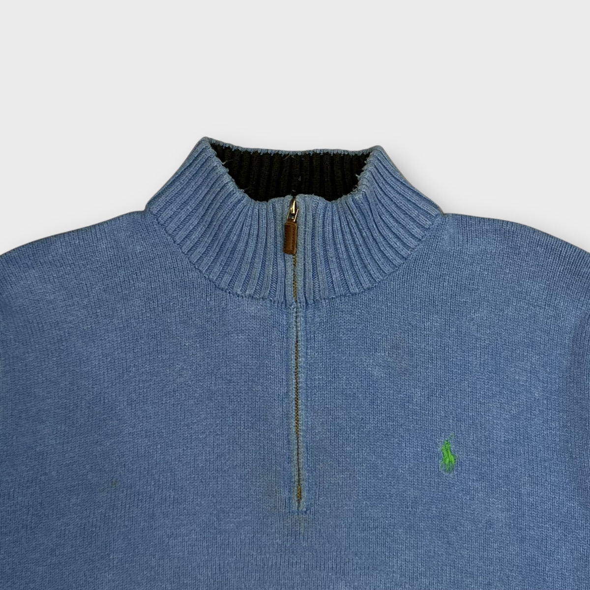 1/4 Zip Ralph Lauren Bleu - L
