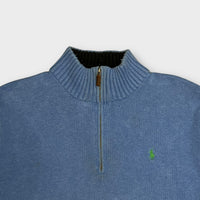 1/4 Zip Ralph Lauren Bleu - L