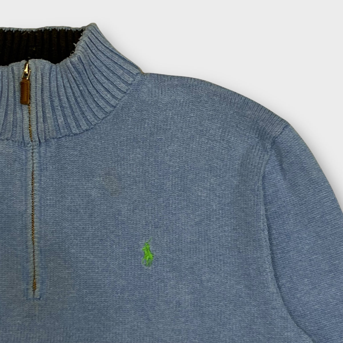 1/4 Zip Ralph Lauren Bleu - L