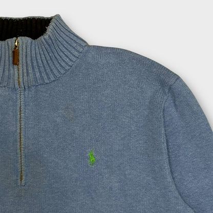 1/4 Zip Ralph Lauren Bleu - L