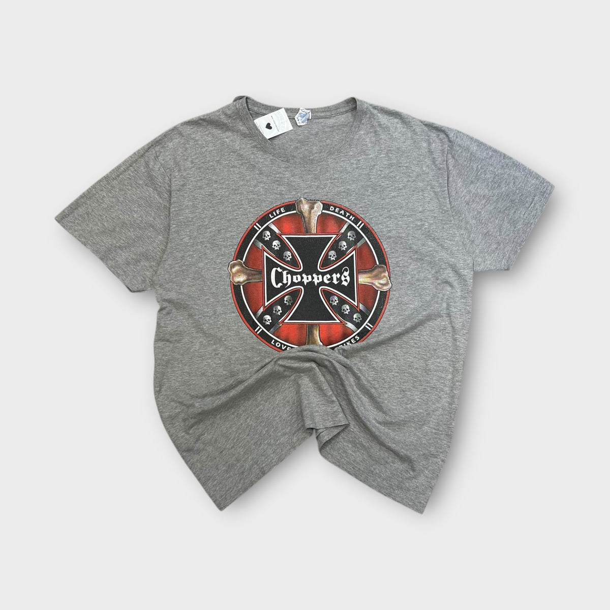 T-shirt Vintage Chopper Gris - XXL