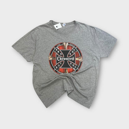 T-shirt Vintage Chopper Gris - XXL